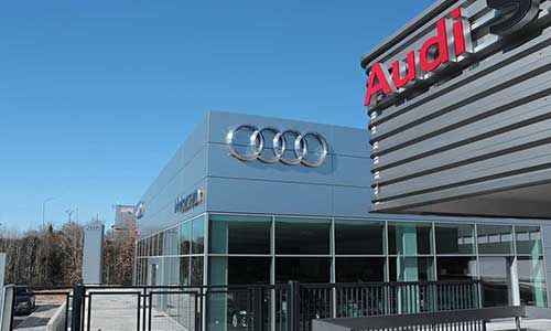 Construcción de un concesionario Audi en Guadalajara. Construcciones Ruesma