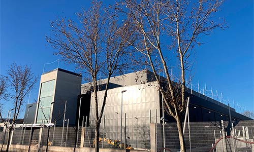 Edificio industrial de procesamiento de datos, en Las Rozas (Madrid). Ruesma