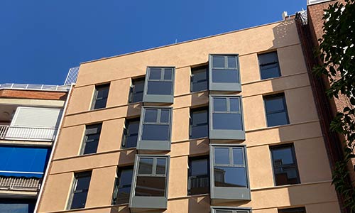 Construcción de edificio de 12 viviendas y aparcamiento en Madrid. Construcciones Ruesma