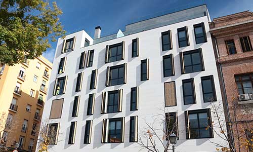 Construcción de 28 Viviendas, garajes y trasteros en Madrid. Construcciones Ruesma
