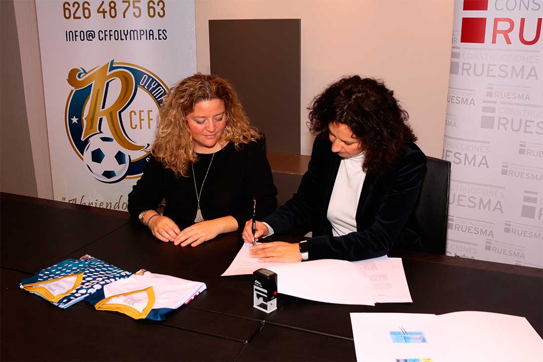 Colaboración de Construcciones Ruesma con el Club de Fútbol Femenino Olympia